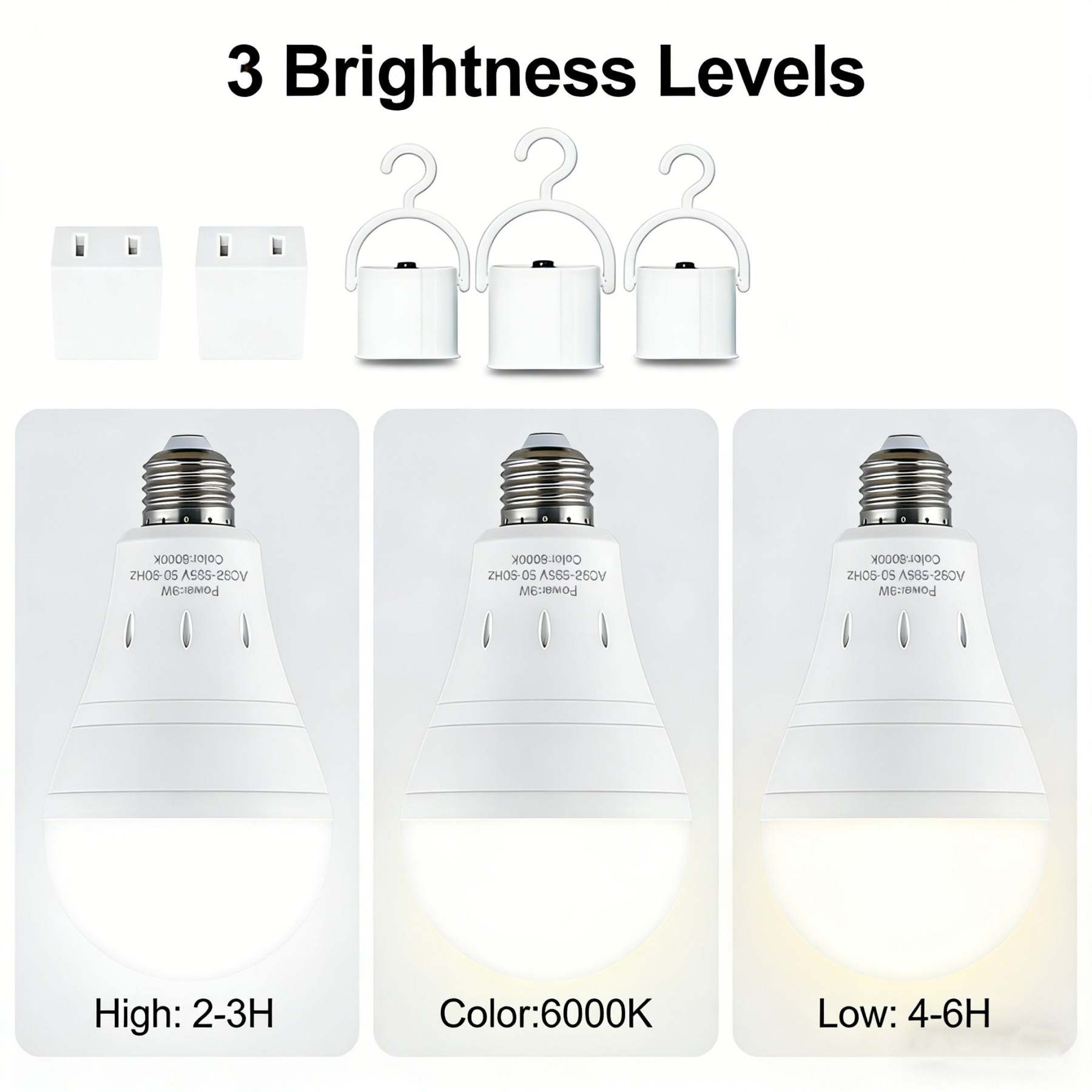 3-Pack / 6-Pack Rechargeable Emergency Light Bulbs 💡