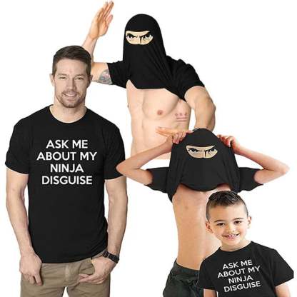 🔥🤣Ninja Disguise T-shirt - Black / XS
