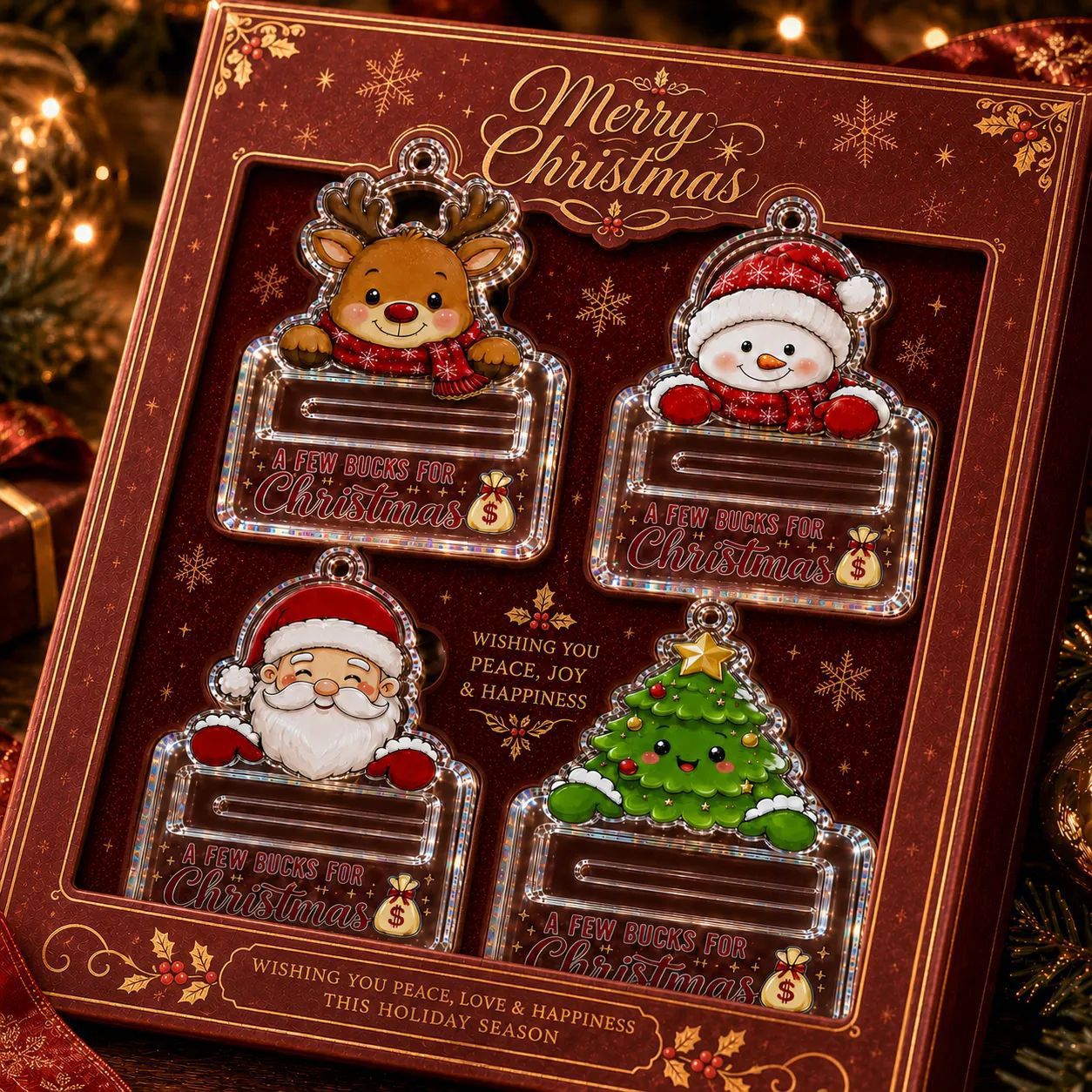 🔥Last Day 50% OFF🎄Christmas Crystal Money Holder Ornament