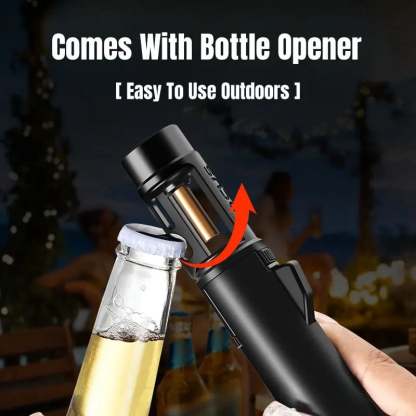 Portable Torch Lighter-🔥 1300°C of Pure Power – Windproof, Refillable & Ready for Anything! 💨🍳🏕️