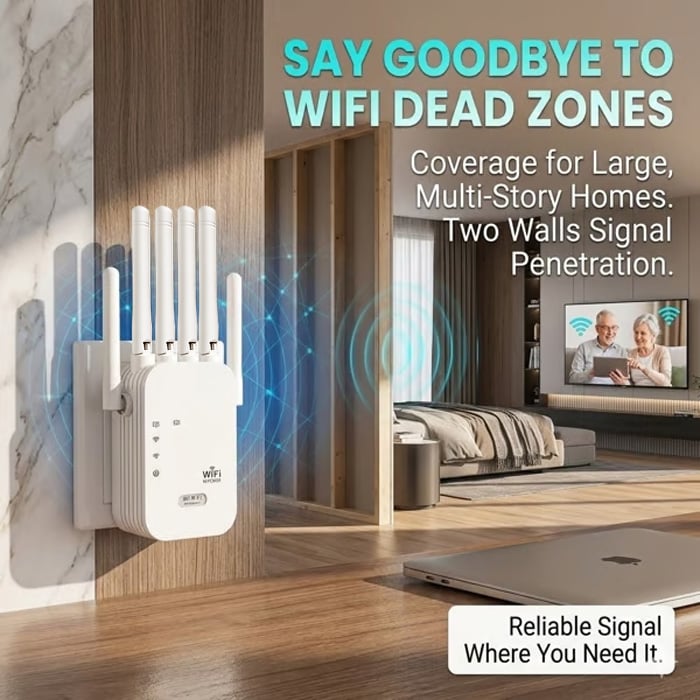 The Velocity Prime: 1200Mbps Ultra-Speed WiFi Repeater