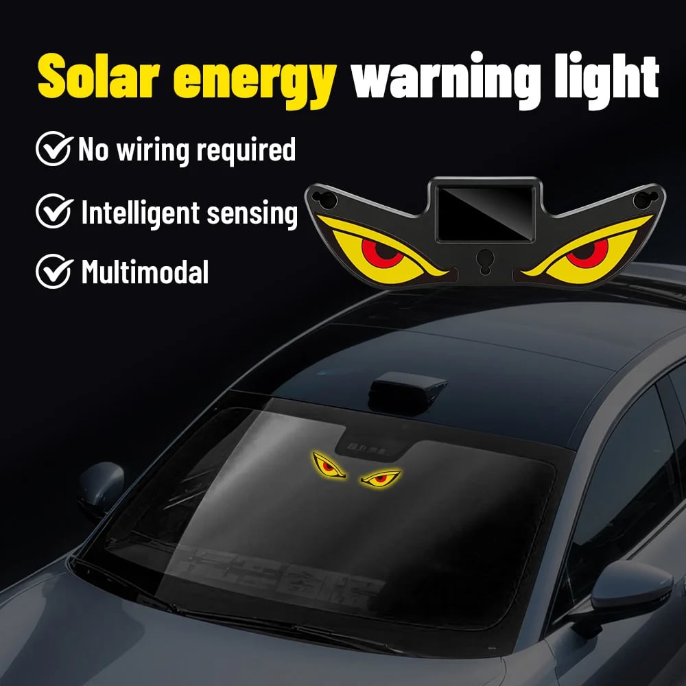 🔥Last Day 49% OFF - 🚗Solar Demon Eye LED Car Window Light