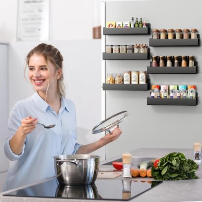 🔥LAST DAY 49% OFF - Punch-Free Magnetic Storage Rack Organizer♻️Space-Saving