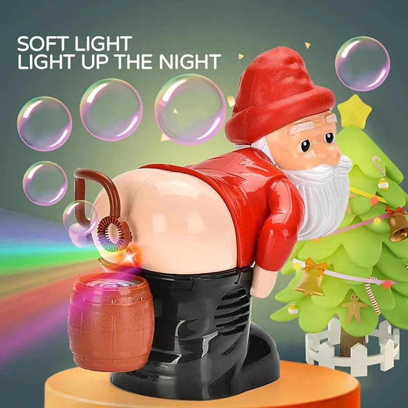 ⏳ Last Day 50% OFF – 🎅 Funny Santa Bubble Machine | Bubbles, Music & Flashing Lights for Holiday Fun