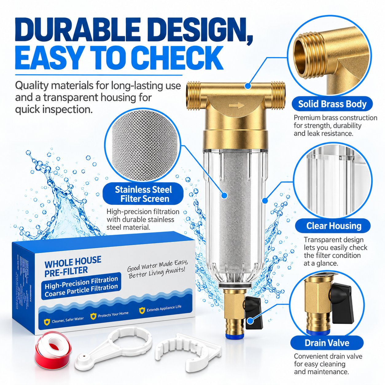 Durable, Easy-to-Check Design Durable, Easy-to-Check Design