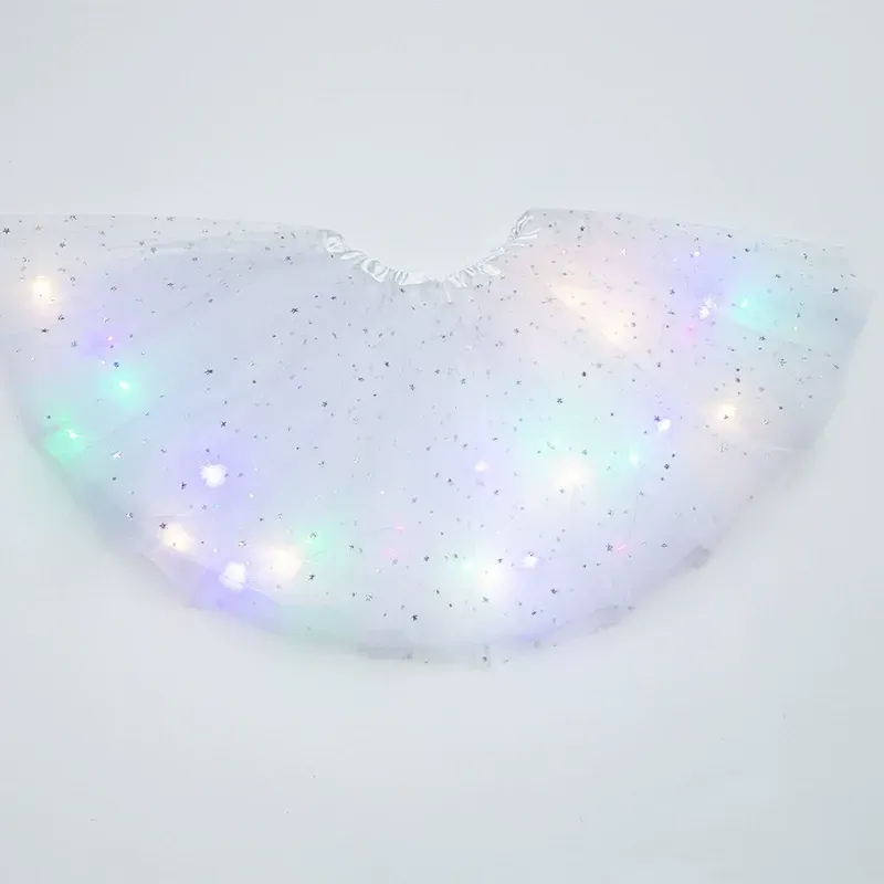 Final Clearance!🌟 Princess Glow LED Skirt | Soft, Safe & Stretchy for All-Day Play– Last Chance at This Price!