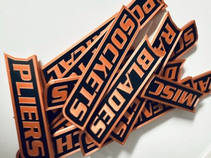 🔥Hot Sale🌟12 Pack of  Magnetic Toolbox Labels🔩