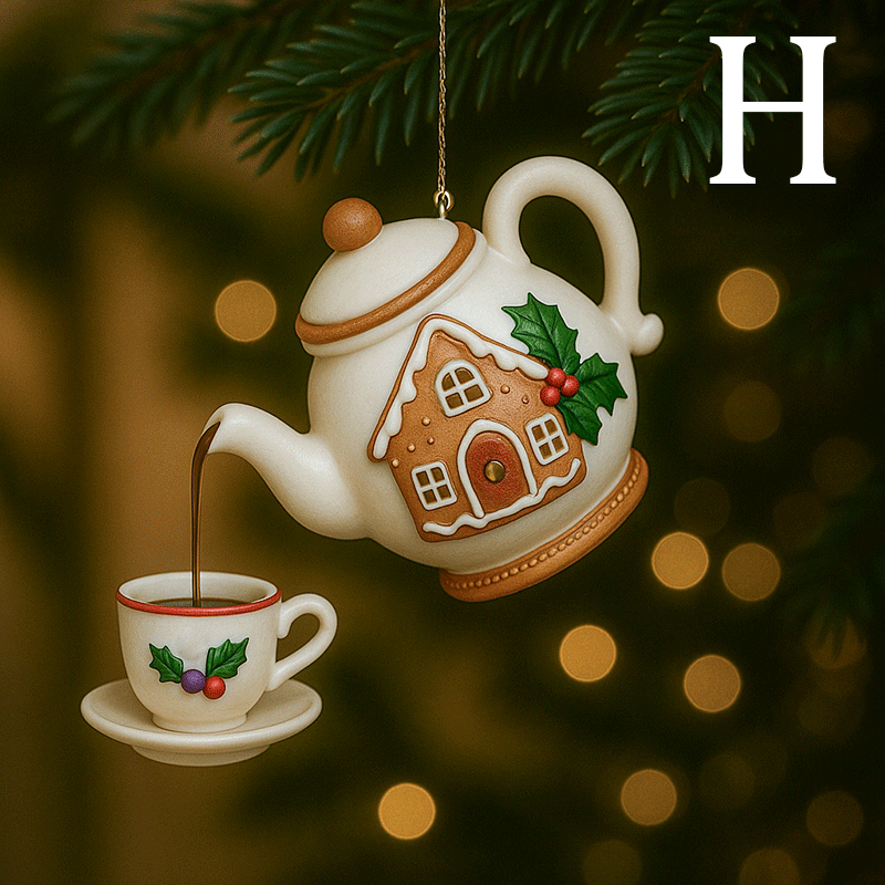 🏆 500K+ SOLD! ✨2025 USA✨Christmas Teapot Ornament