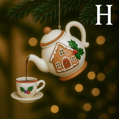 🏆 500K+ SOLD! ✨2025 USA✨Christmas Teapot Ornament