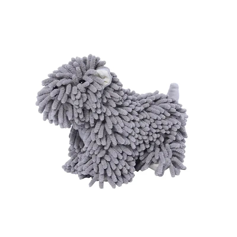 🐶 Puppy-Shaped Chenille Hand Towel – Cute & Functional Home Essential