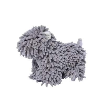 🐶 Puppy-Shaped Chenille Hand Towel – Cute & Functional Home Essential