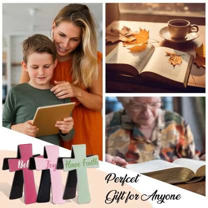 🔥LAST DAY BUY 2 GET 1 FREE📖12 Pcs Magnetic Cross Bookmarks Gifts for Bible Study, Readers, Teachers, Students🌸✝️