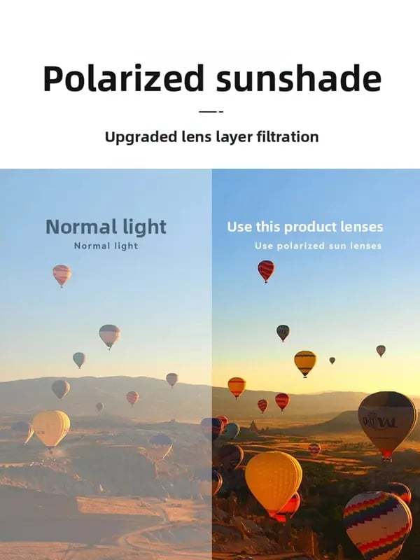 Adjustable 1-9 High Quality Sunglasses Fishing Rounded Polarized Glasses