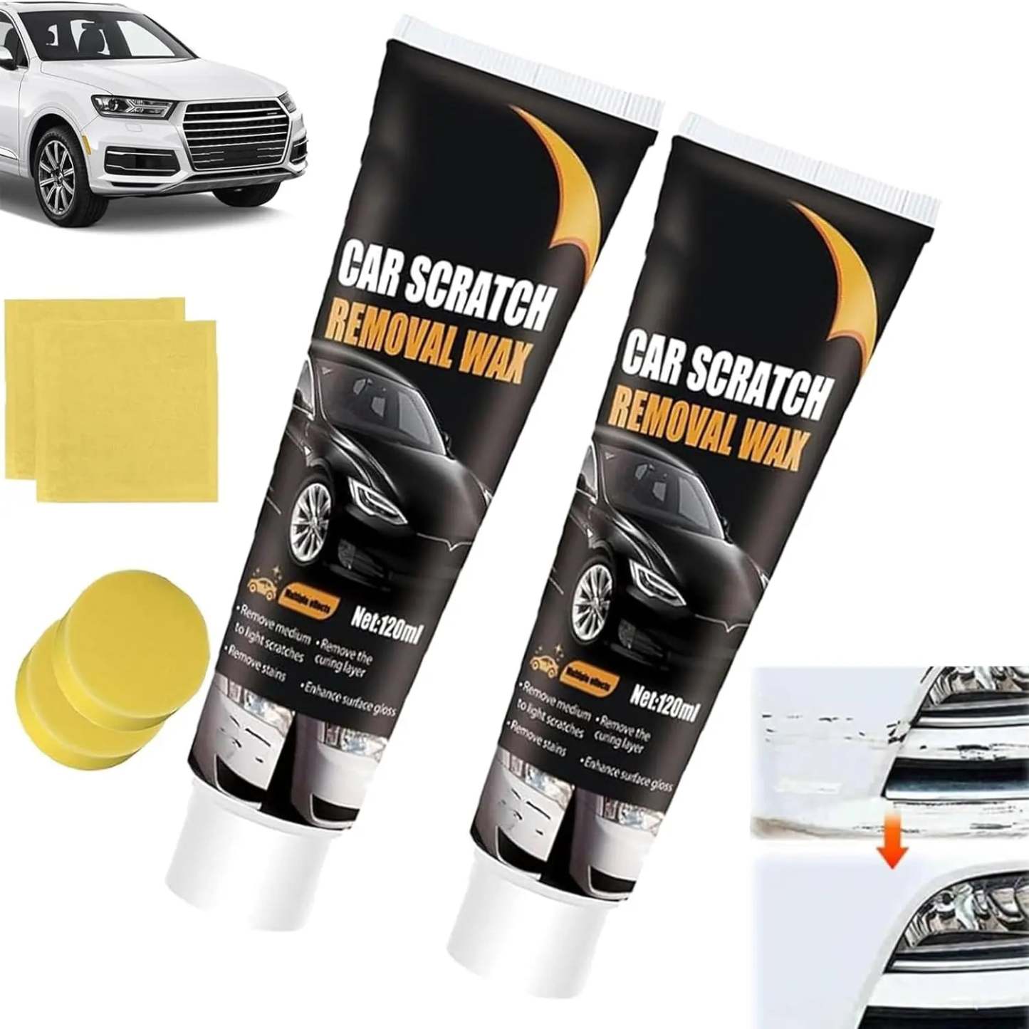 (🔥HOT SALE NOW 49% OFF) - 🚗Car Scratch Repair Kit �?Premium Remover with Wipe Sponge