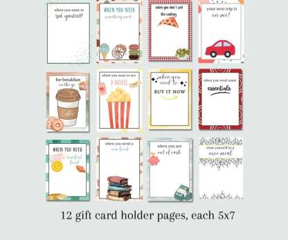 🎄📚Christmas Gift Card Book - 🎁Surprises On Every Page📚Hardcover & Durability Line(♻️Free PDF Included!)