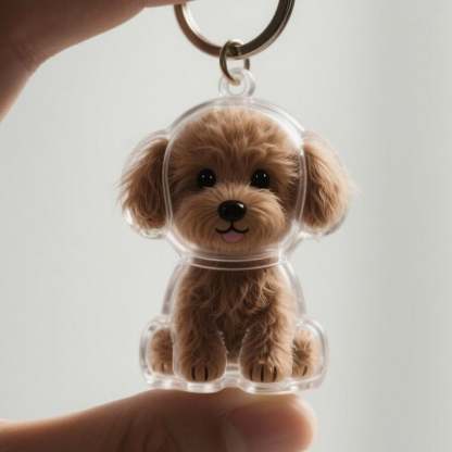 🐾Pet Hair Memorial Capsule Keychain