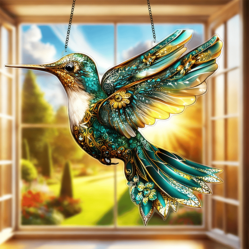 🎄Christmas Hot Sale 49%OFF🦜Stained Glass Style Robin Suncatcher