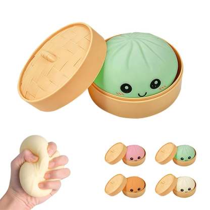 🏆Only $11.99 Promotion! Expressive Dumpling Squishy - Blind Box, Mysecret Bun Fidget Toy