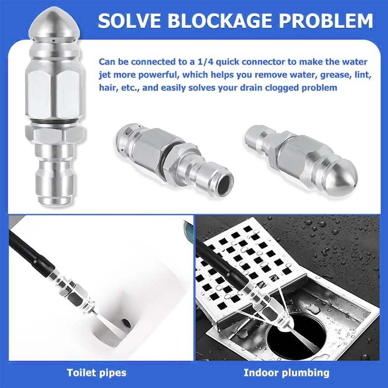 🌀1/4 Quick Connect Stainless Nozzle Set