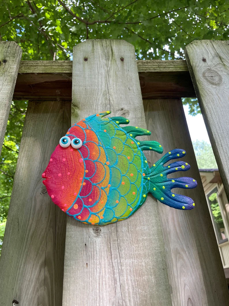 Rainbow Fish,Blowfish Wall Hanging
