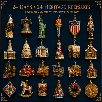 🔥Last 30pcs✨⏰ Limited anniversary edition✨50% OFF!🔥America 250th Anniversary Heritage Christmas Advent Calendar