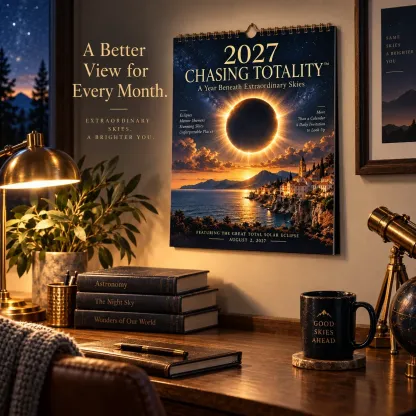 ⏳ Last Day 50% OFF – 🌌 2027 Chasing TotalityTM Celestial Wall Calendar | 12 Extraordinary Skies & August Total Solar Eclipse ✨