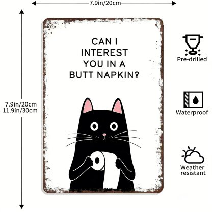 🏆New Year 50% OFF - 🐱Vintage Black & White Cat Wall Art