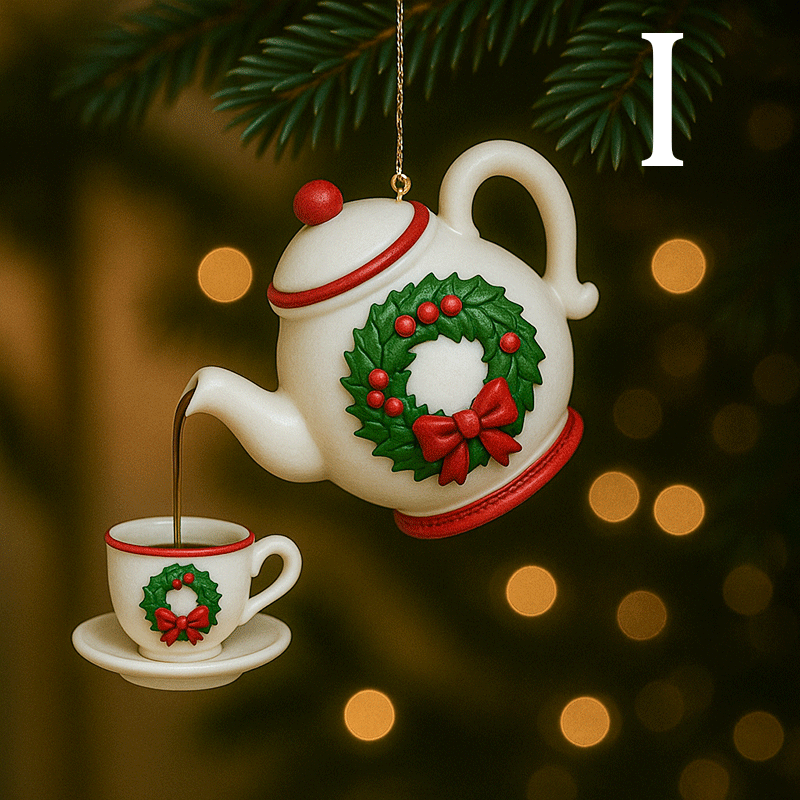 🏆 500K+ SOLD! ✨2025 USA✨Christmas Teapot Ornament
