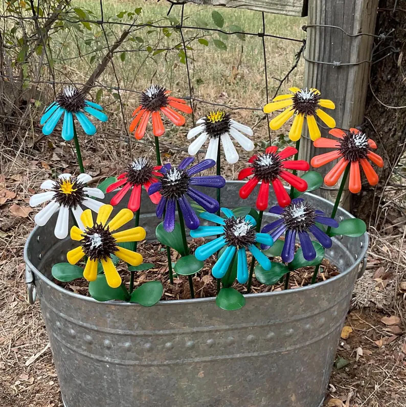 Iron CONEFLOWER Stakes