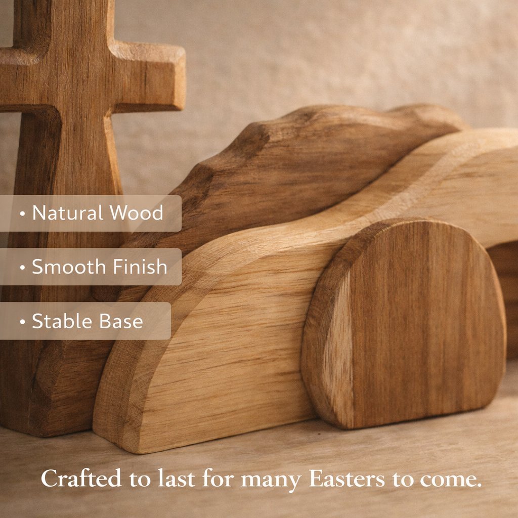 🔥Last Day 49% OFF - The Wooden Resurrection Cross & Empty Tomb That Reminds Your Family What Easter Is Really About