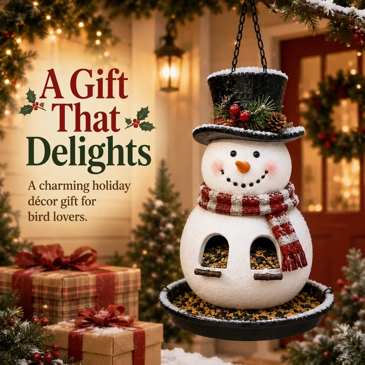 ⏰LAST DAY 60% OFF 🎄 Christmas Bird Feeder Collection – Festive Hanging Garden Feeders for Wild Birds