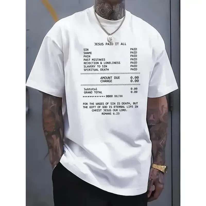 JESUS PAID IT ALL Graphic Print Tee