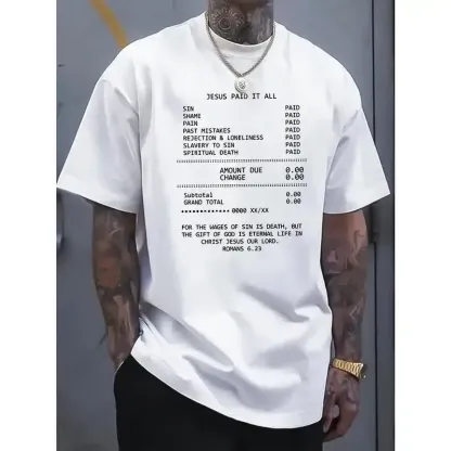 JESUS PAID IT ALL Graphic Print Tee