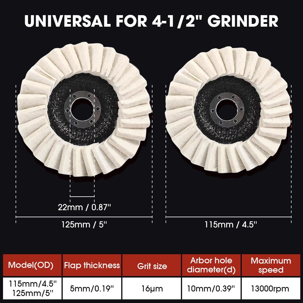 🏆Flash Sale 60% OFF - 3-PCS Premium Wool Polishing Disc for Angle Grinders