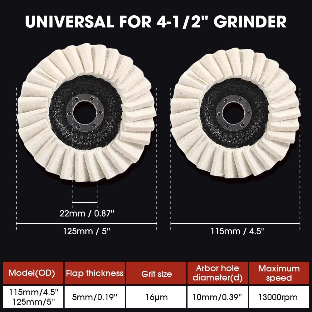 🏆Flash Sale 60% OFF - 3-PCS Premium Wool Polishing Disc for Angle Grinders