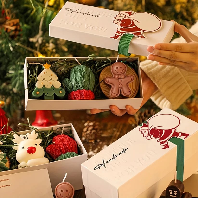 🎅Christmas three-piece scented candle gift set🦌