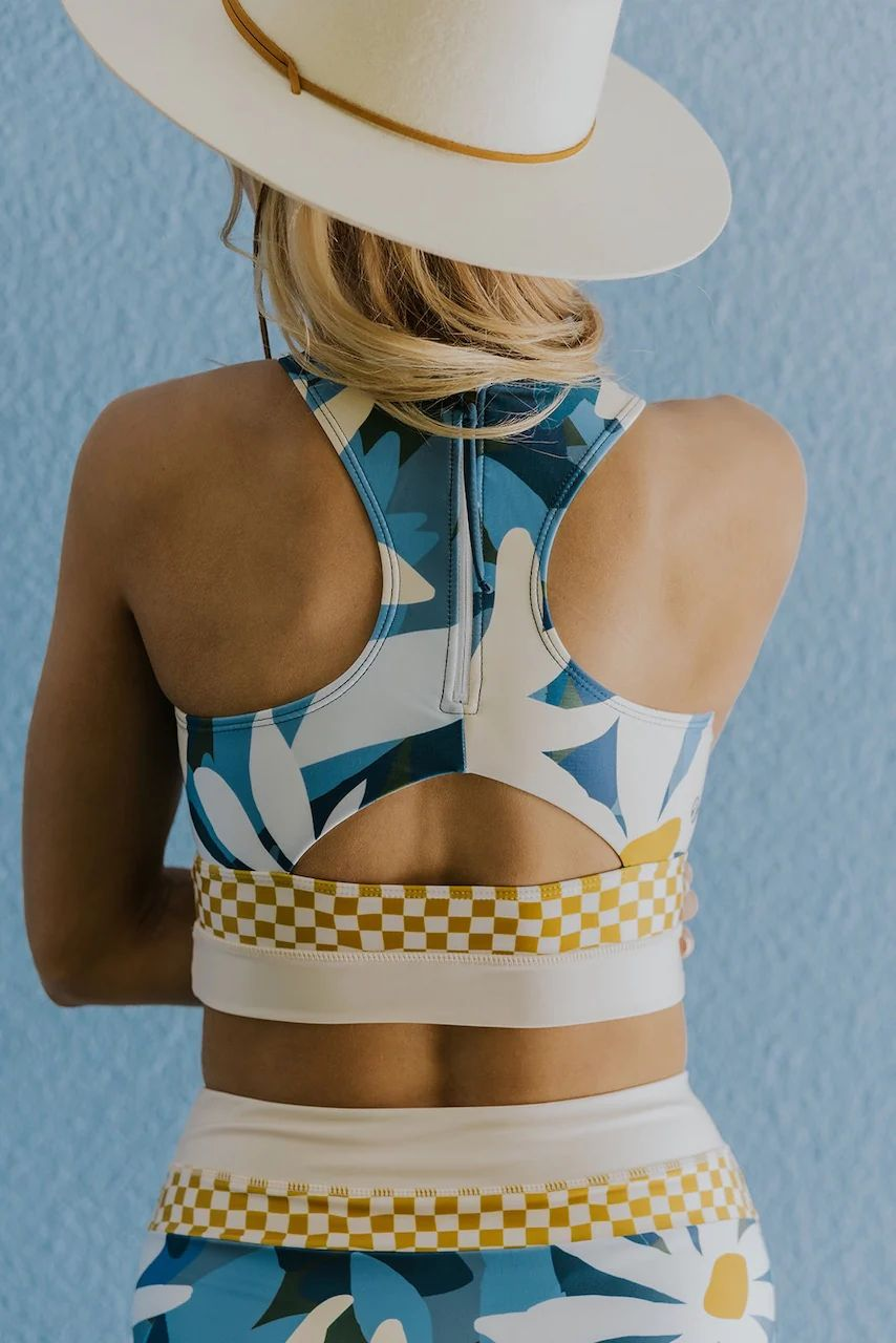 Brook side Color block Bikini Set