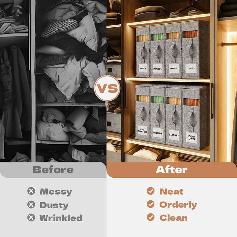 Multi-Use Storage Bags 4Pack Dustproof Organizer For Bedding Quilts Blankets