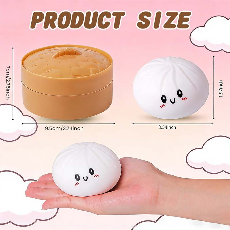 🏆Only $11.99 Promotion! Expressive Dumpling Squishy - Blind Box, Mysecret Bun Fidget Toy