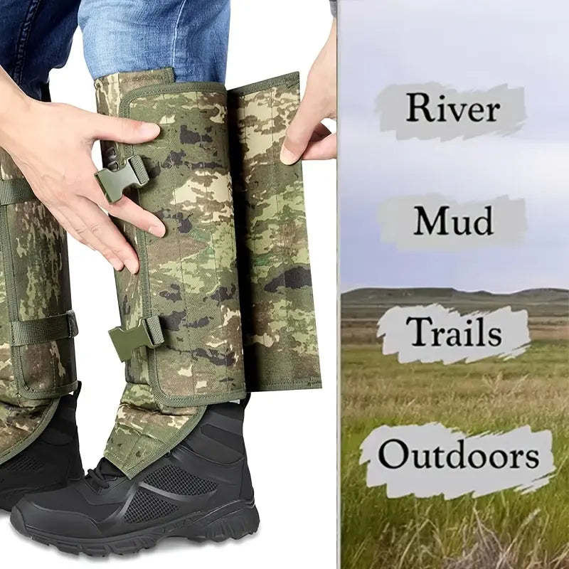 🔥🔥🔥Outdoor leg protectors with snake protection and a neutral design to prevent bites to the groin. Adjustable for hunting, exploration, hiking, and farm work. Made of durable, abrasion-resistant, high-performance fabric.-JKL