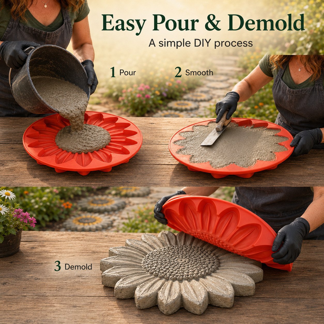 💥 LAST DAY 50% OFF - 🌻 Reusable Garden Art Mold – Make Your Garden Truly One of a Kind