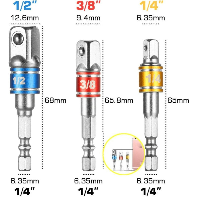 Drill Socket Adapter Set