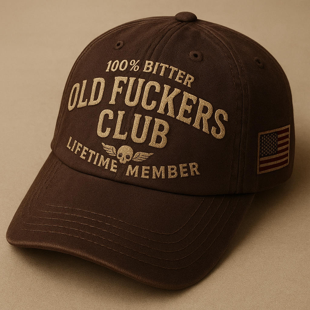Old Fuckers Club-Vintage Baseball Cap