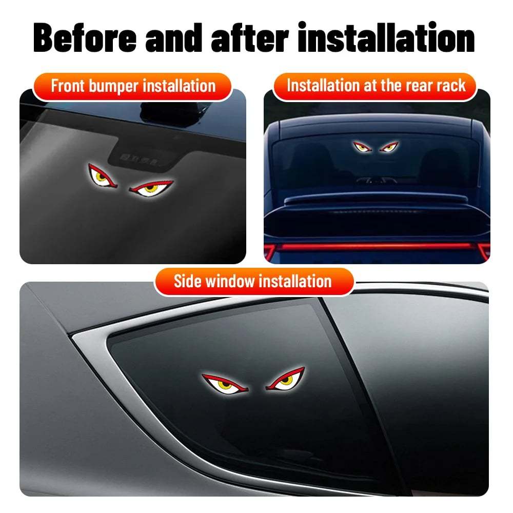 🔥Last Day 49% OFF - 🚗Solar Demon Eye LED Car Window Light