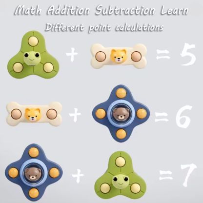 Montessori Suction Cup Spinner – Rotating Educational Toy
