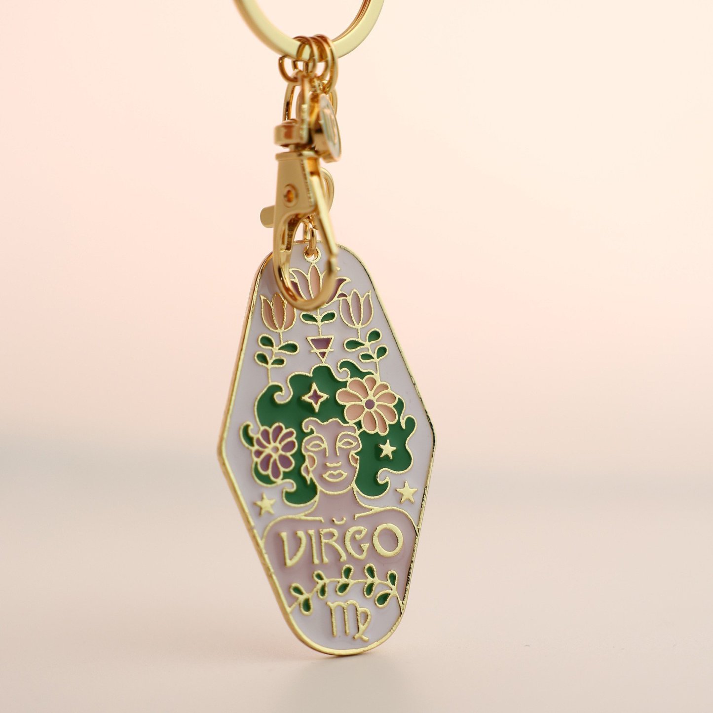 🔮Vintage Illustrated Zodiac Keychain