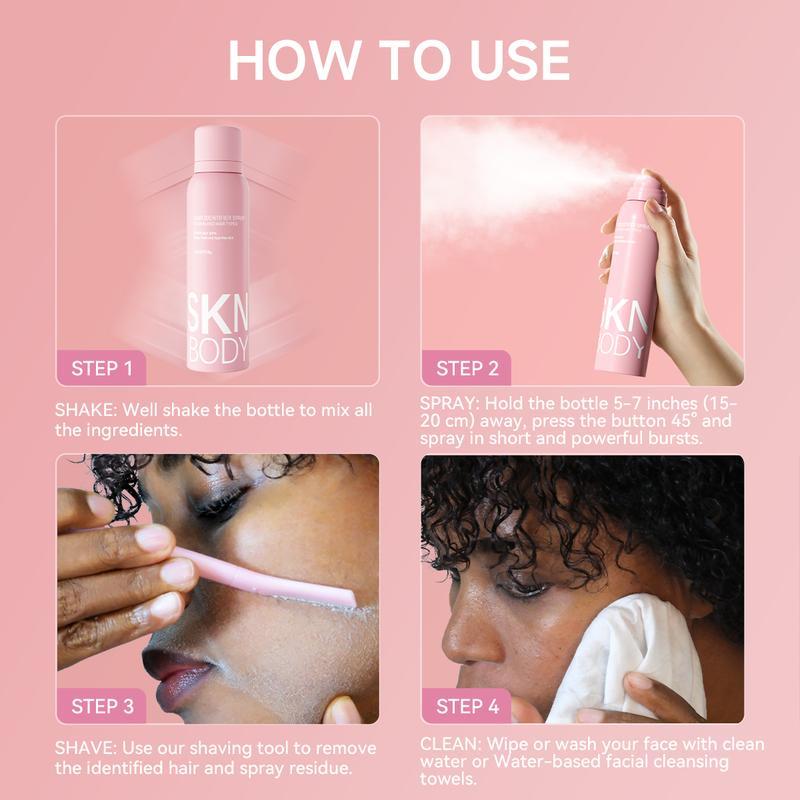 SKNBODY Hair Identifier Spray and Dermaplaner Skincare Set 2 Pack