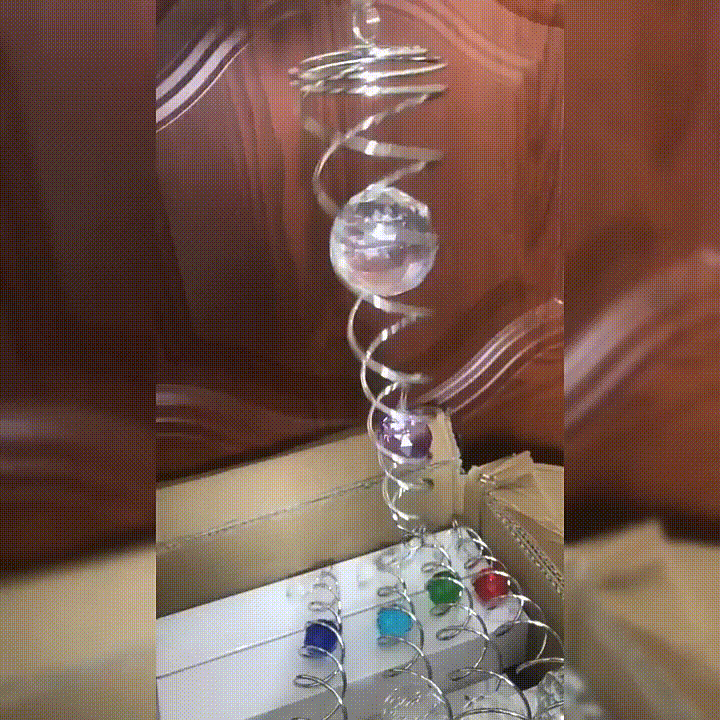 🔥 Last Day Sale Price |✨ Handmade Sacred Journey Spiral Crystal (14 inches Length)