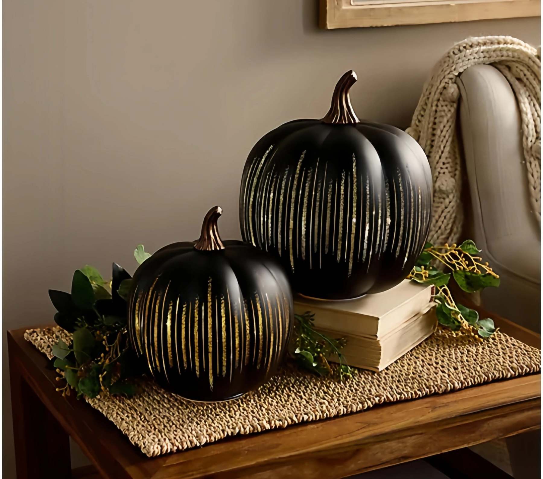 Naawe Illuminated Starry Night Glass Pumpkins by Valerie🎃✨