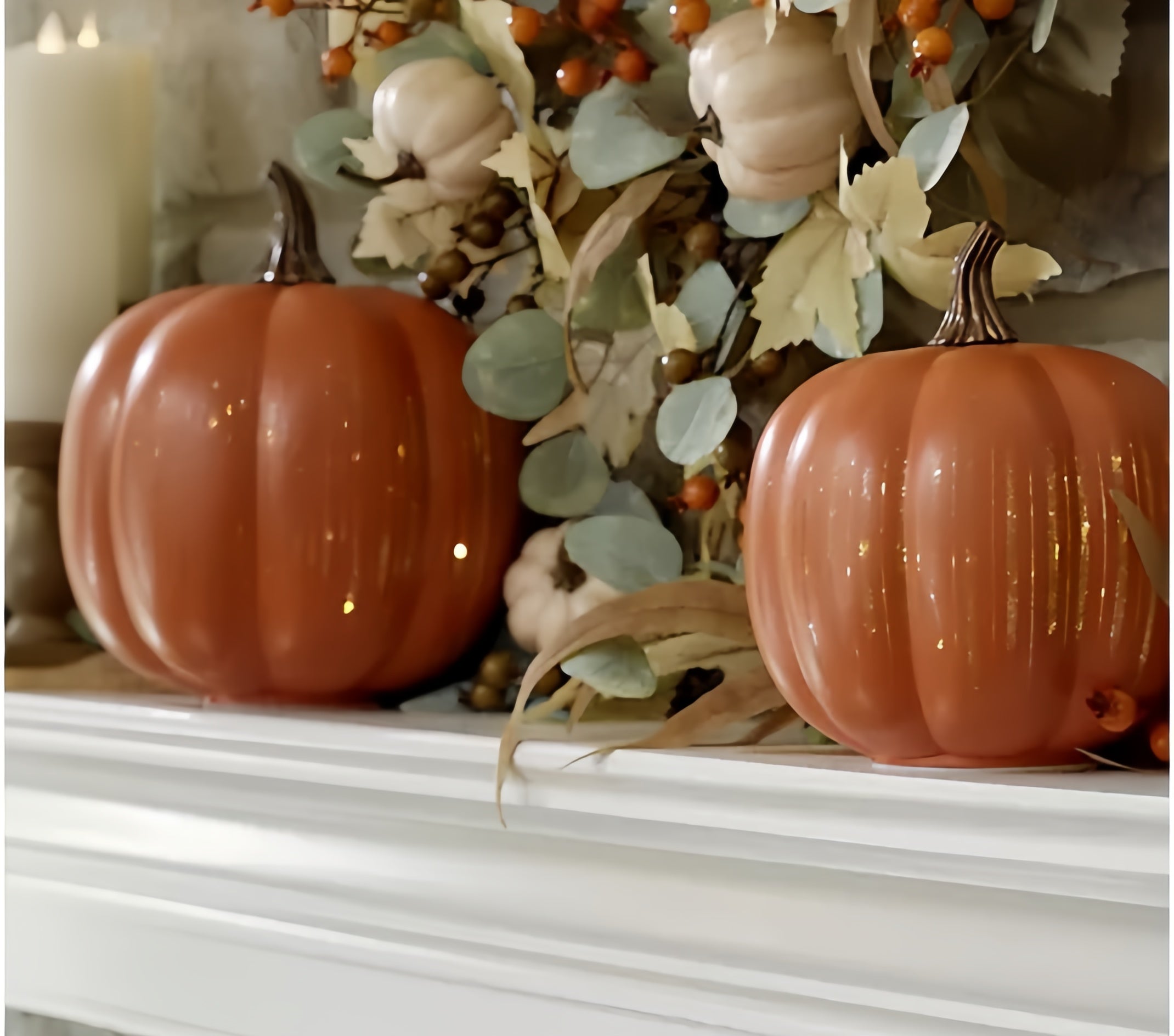 Naawe Illuminated Starry Night Glass Pumpkins by Valerie🎃✨